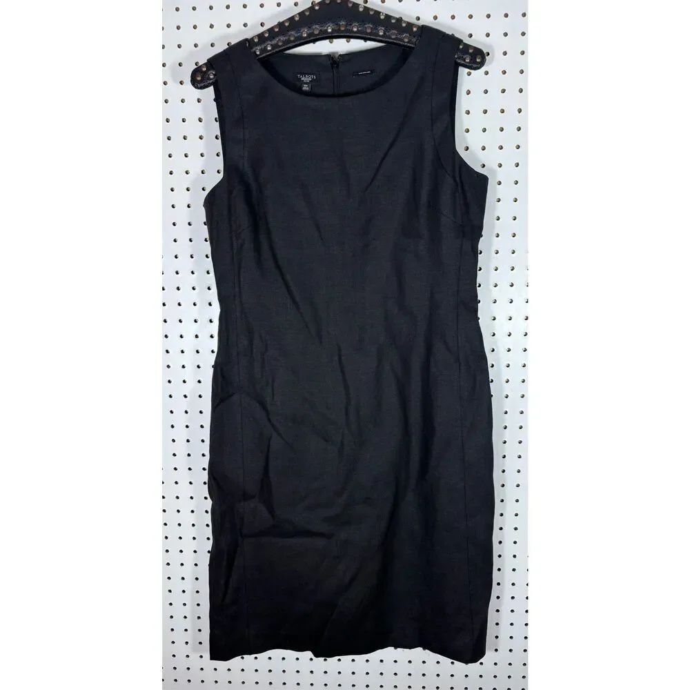 Talbots pure Irish linen sheath dress size 10P